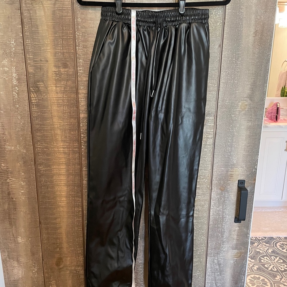 Misguided Leather Jogger NWT
